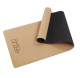 4Fizjo 1188 Non-Slip Cork Yoga Mat, 4 mm, Brown/Black