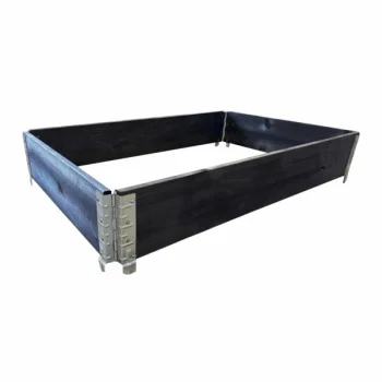 KLASIKA GARDEN Wooden Raised Garden Bed, 1200x800x195 mm, Black