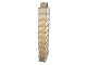 Hanging Wardrobe Organizer with 10 Shelves, 30x15x120cm, Beige