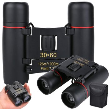 Compact 30x60 Binoculars with Case for Hiking and Hunting