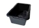 Rectangular Plastic Container 40 L, Black
