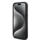 DKNY iPhone 15 Plus Case Checkered Pattern & Printed Stripes, Black