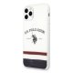 Apple iPhone 11 Pro 5.8\'\' US Polo Tricolor Pattern Collection Case Cover (USHCN58PCSTRB), White