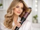 2-in-1 Hot Air Hair Dryer Brush and Straightener 80W, Black