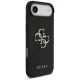Guess Grained Big 4G & Classic Logo Case for iPhone Air - Black