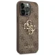 Guess 4G Big Metal Logo Case for iPhone 14 Pro Brown
