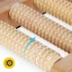 4FIZJO Wooden Double Foot Massage Roller, brown