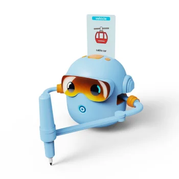 Interactive Drawing Robot for Kids, STEM Educational Drawing Toy Set, Blue