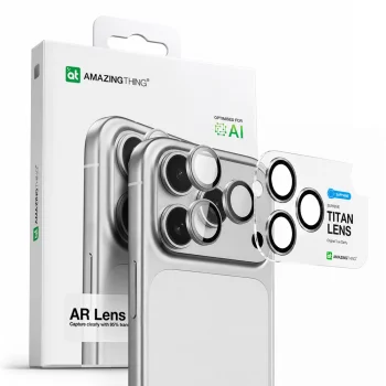 AmazingThing iPhone 17 Pro / 17 Pro Max Camera Glass Sapphire, Silver