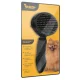 Purlov Self-Cleaning Pet Hair Brush, Black