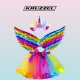 Kruzzel 00022962 Kids Unicorn Costume, Rainbow