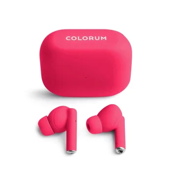 Colorum CTWS-02 TWS Wireless Earbuds, Pink (Magenta)
