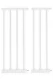 Ecotoys Safety Gate for Stairs and Doors, 74-132 cm, Steel, White