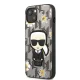 Karl Lagerfeld iPhone 13 Case Monogram Iconic Karl Grey