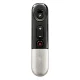 Mini walkie-talkie with earpiece, microphone and USB charging, black/silver