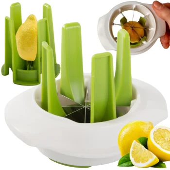 Manual Fruit and Lemon Slicer 8 Wedge Citrus Cutter