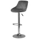 Sofotel Nerra Adjustable Bar Stool with Backrest, Grey