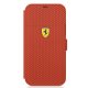 Ferrari iPhone 12 mini чехол-книжка On Track Perforated, красный