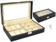 Iso Trade Watch and Glasses Organizer Box, Black