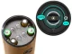 Electric Salt and Pepper Grinder with LED Light, Black
