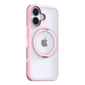 Torras Ostand R Fusion Case for iPhone 16, Pink