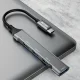 Dudao A16T 4-in-1 USB-C to 4x USB-A Hub, Black