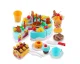 Toy Birthday Cake with Velcro Cutting, 75 Pieces, Blue