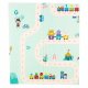 Double-Sided Foldable Foam Play Mat, Pandas and Street, 180 x 200 cm