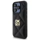 DKNY Quilted Stack Logo iPhone 15 Pro Max Case, Black