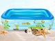 Large Inflatable Garden Pool for Family and Kids, 165 x 110 x 40 cm