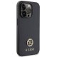 Guess 4G Strass Metal Logo Case for iPhone 15 Pro Black