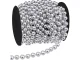 Christmas Tree Bead Garland, 5m, Silver