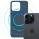3mk Hardy MagSilicone Phone Case Cover Apple iPhone 15 Pro Max - Navy Blue