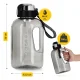 4Fizjo Sports Water Bottle, 2 L, Tritan, Grey