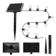 Forever Light SUNARI FLS-60 Solar LED Garland 7.5m 10 Bulbs IP44