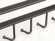 Under-Cabinet Kitchen Hanger with 6 Hooks, Black