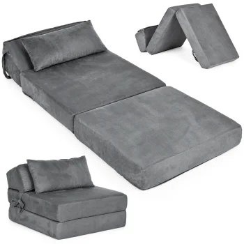 ModernHome 2-in-1 Folding Foam Sofa Bed Mattress 190x70 cm