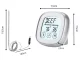Digital Kitchen Meat Thermometer with Probe and Touch LCD Screen, Silver