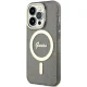 Guess iPhone 14 Pro Case Glitter Gold MagSafe, Black