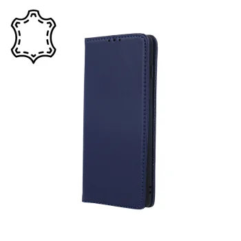 Samsung Galaxy A55 ( SM-A556B/DS ) Genuine Leather Wallet Phone Cover, Navy Blue