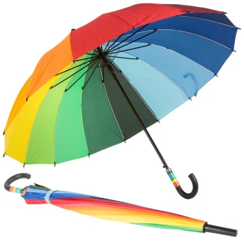 Large Automatic Rainbow Umbrella, 115 cm