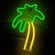 Palm Tree LED Neon Sign Neolia NNE04, Orange and Green