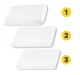 4FIZJO MED Classic Orthopedic Memory Foam Pillow, 60x40 cm, White
