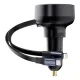 Baseus Enjoyment Pro 60W Car Charger with Retractable USB-C/Lightning Cable Black