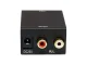 Optical Toslink SPDIF to 2x Cinch RCA Converter