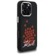 Karl Lagerfeld Silicone Heart Sign Logo MagSafe Case for iPhone 16 Pro, Black