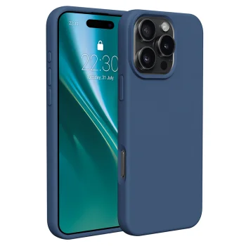 Etteri Silicone Case for iPhone 16 Pro Max 6.9", Dark Blue