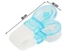 Compact Pill Puncher for Blister Packs, Blue/White