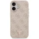 Guess 4G PU Leather MagSafe Case for Apple iPhone 17, Pink