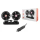 LTC Dual Car Fan 2x5\" 12V, White